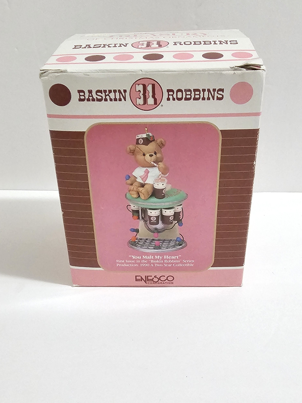 Enesco 'You Melt My Heart' Vintage 1990 Bear Collectible - Baskin Robbins